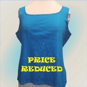 Ruby Rd. Blue Tank Top